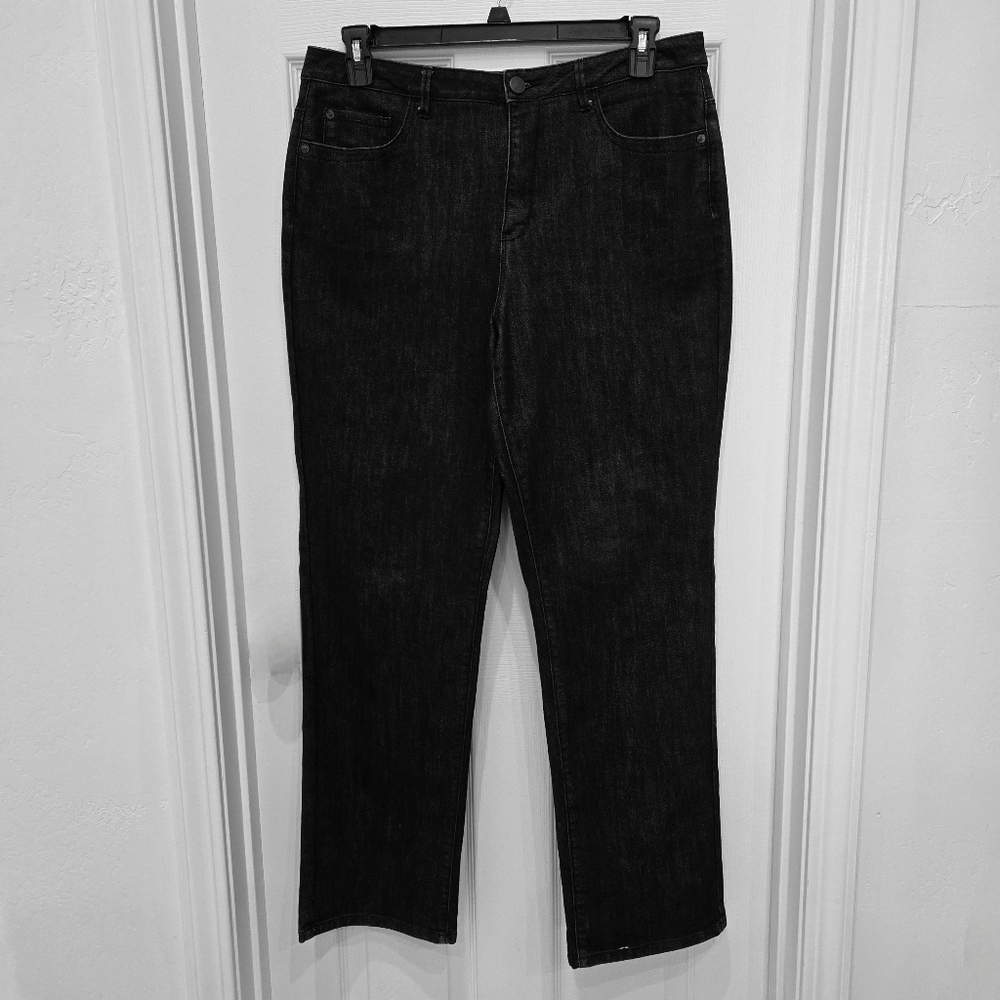 Charter Club Women Tummy Control Jeans Dark Wash Womens Size 14